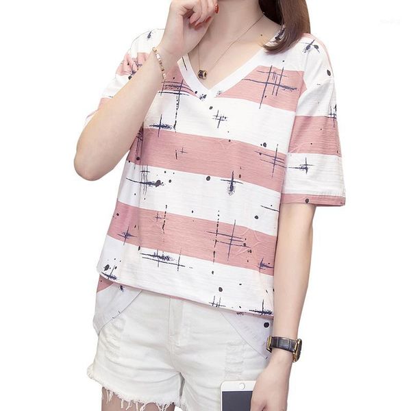 plus size v neck tee shirts women 2020 summer casual stripe short sleeve t-shirts print oversized trendy korean tee shirts1, White
plus size v neck tee shirts women 2020 summer casual stripe short sleeve t-shirts print oversized trendy korean tee shirts1, White