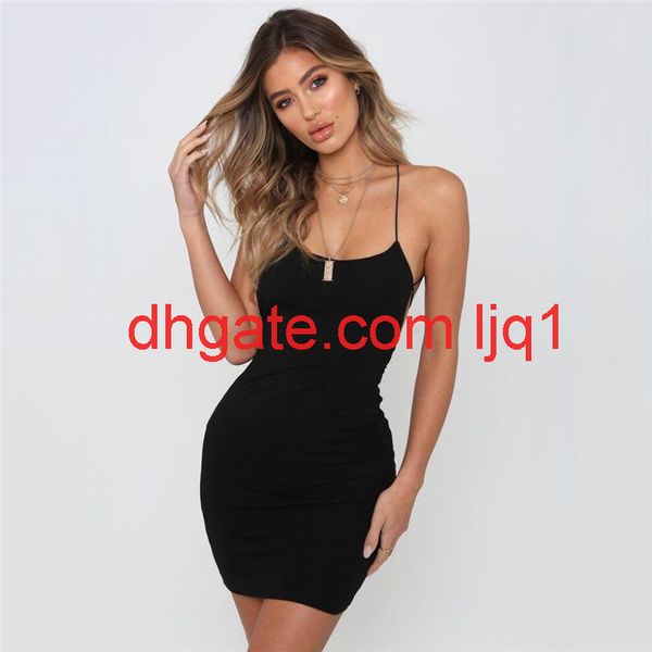summer women plain solid color bandage dress elegant backless sleeveless bodycon evening party club mini dress, Black;gray
summer women plain solid color bandage dress elegant backless sleeveless bodycon evening party club mini dress, Black;gray