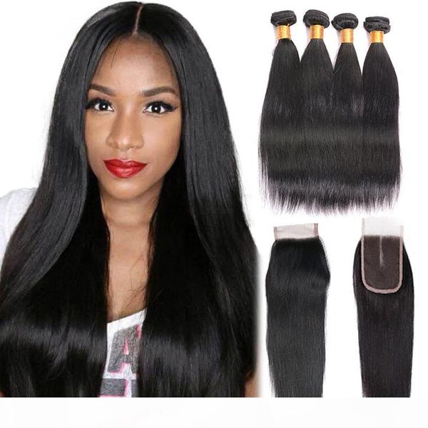 7a grade brazilian straight virgin hair 4 bundles with closure natural color 100% remy human hair bundles with closure, Black
7a grade brazilian straight virgin hair 4 bundles with closure natural color 100% remy human hair bundles with closure, Black