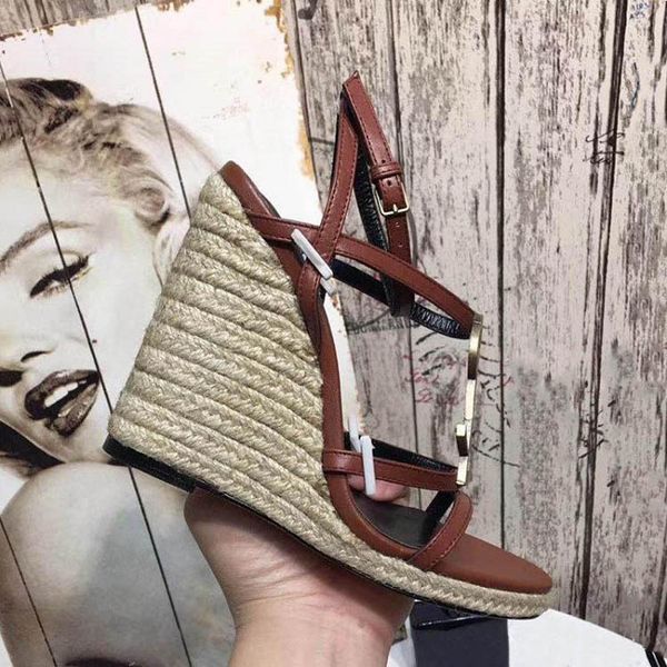 spring wedge sandals classics brand slippers summer flat sandals fashion leather beach shoes 03, Black
spring wedge sandals classics brand slippers summer flat sandals fashion leather beach shoes 03, Black
