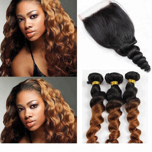ombre color 1b 30 loose wave unprocessed raw virgin brazilian hair bundles with 4*4 closure for woman, Black;brown
ombre color 1b 30 loose wave unprocessed raw virgin brazilian hair bundles with 4*4 closure for woman, Black;brown