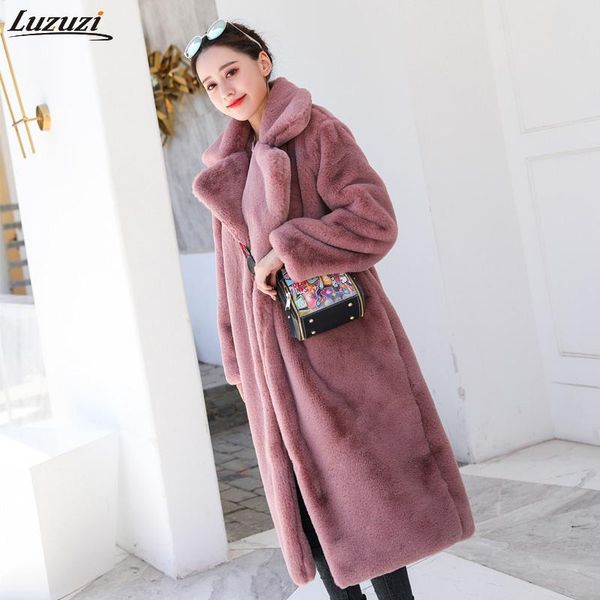 luzuzi elegant 2020 winter women faux fur coat luxury long fur coat lapel overcoat thick warm plush, Black
luzuzi elegant 2020 winter women faux fur coat luxury long fur coat lapel overcoat thick warm plush, Black