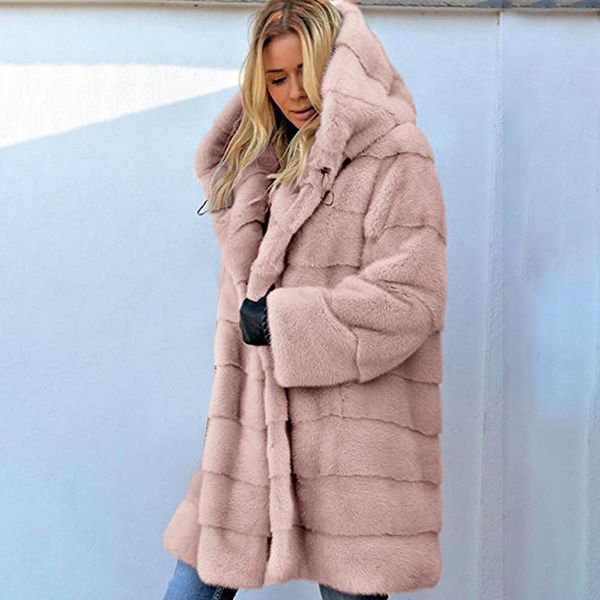 2020 women faux fur coats winter solid fashion cardigan long outwear female luxury hooded long sleeve warm thick fluffy jacket lj201202, Black
2020 women faux fur coats winter solid fashion cardigan long outwear female luxury hooded long sleeve warm thick fluffy jacket lj201202, Black