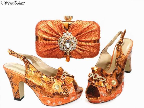 dress shoes orange african women and bag to match super high heels 10cm with platform sandals italian lady wenzhan 203-6, Black
dress shoes orange african women and bag to match super high heels 10cm with platform sandals italian lady wenzhan 203-6, Black