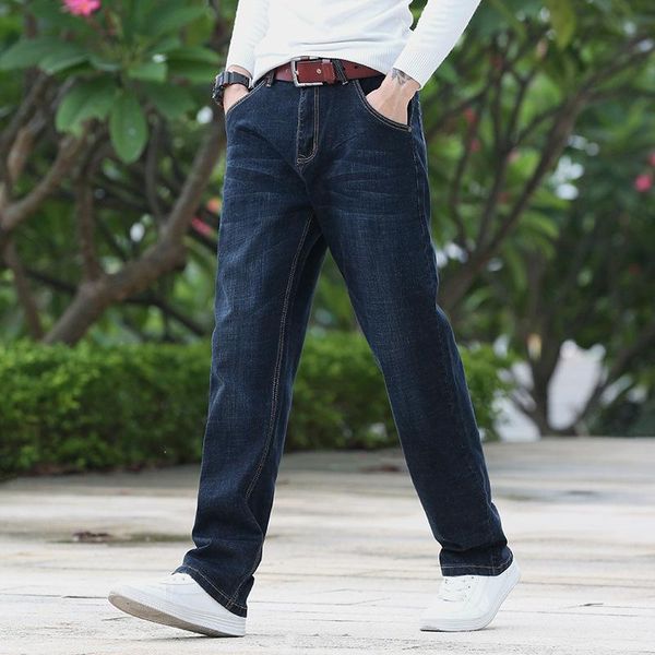 men's jeans pants trousers male casual plus size loose jean for men clothes fashion straight wide denim clothing, Blue
men's jeans pants trousers male casual plus size loose jean for men clothes fashion straight wide denim clothing, Blue
