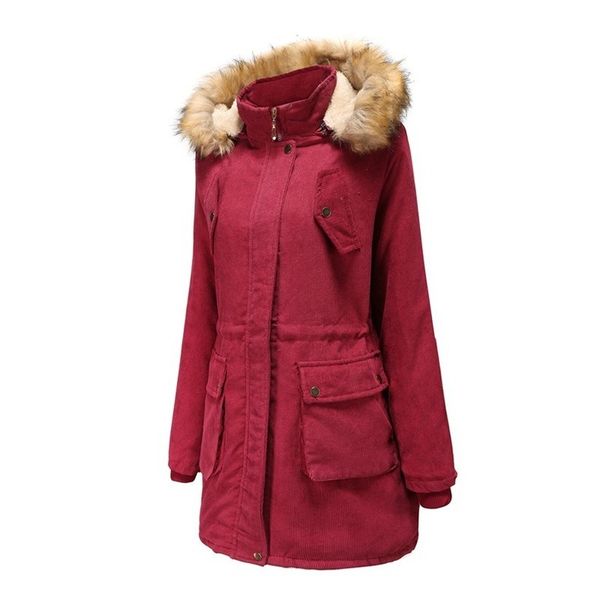 winter ladies coat plus velvet thick warm solid color hooded lapel female cotton clothing kg-142, Black
winter ladies coat plus velvet thick warm solid color hooded lapel female cotton clothing kg-142, Black
