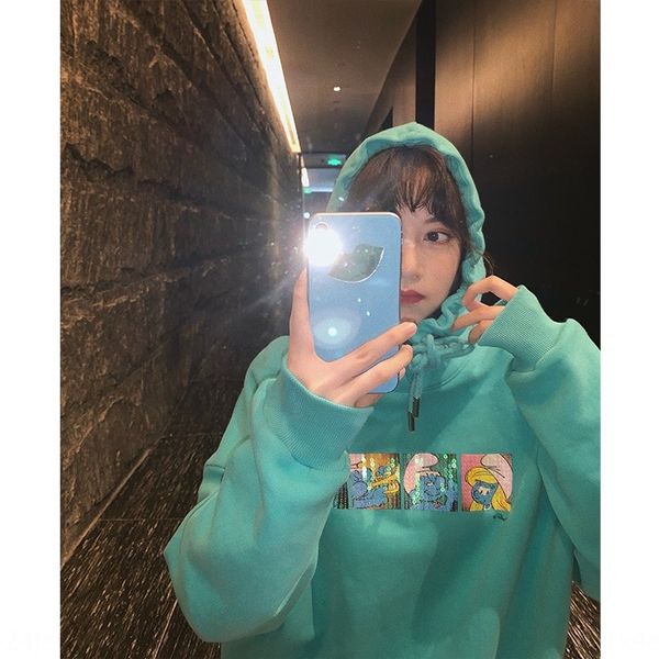 zhang beibei ibell blue elf thin lazy long sweater sleeve 2020 popular korean hooded sweater women's loose bpd42, Black
zhang beibei ibell blue elf thin lazy long sweater sleeve 2020 popular korean hooded sweater women's loose bpd42, Black
