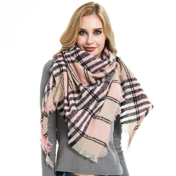 amazon autumn and winter new polyester bristle plaid scarf scarf pink neck shawl thin square, Blue;gray
amazon autumn and winter new polyester bristle plaid scarf scarf pink neck shawl thin square, Blue;gray