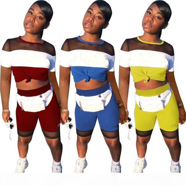 designer women clothes short sleeve shorts outfits 2 piece set mesh tracksuit jogging sport suit panelled mesh hollow out suit klw0903, Red
designer women clothes short sleeve shorts outfits 2 piece set mesh tracksuit jogging sport suit panelled mesh hollow out suit klw0903, Red