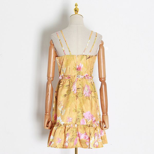 new summer spaghetti beach belts yellow woman with low-cut, floral casual neckline printed mini female runway design dress jhbu, Black;gray
new summer spaghetti beach belts yellow woman with low-cut, floral casual neckline printed mini female runway design dress jhbu, Black;gray