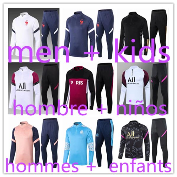 2021 men + kids jogging football training tracksuit kits 20 21 boys survetement foot soccer chandal futbol chándal survêtement ajax france, Black
2021 men + kids jogging football training tracksuit kits 20 21 boys survetement foot soccer chandal futbol chándal survêtement ajax france, Black