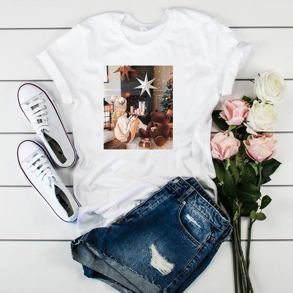women graphic merry christmas painting gift tree star sweet girl tshirt female womens ladies clothes t tee shirt t-shirt, White
women graphic merry christmas painting gift tree star sweet girl tshirt female womens ladies clothes t tee shirt t-shirt, White