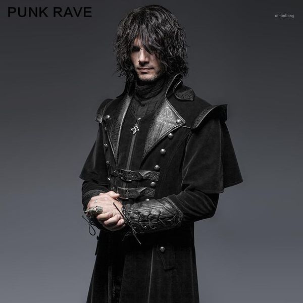 men's trench coats punk rave gothic leather belts crimp shoulder zip-lined men long coat black jacket overcoats halloween christmas par, Tan;black
men's trench coats punk rave gothic leather belts crimp shoulder zip-lined men long coat black jacket overcoats halloween christmas par, Tan;black