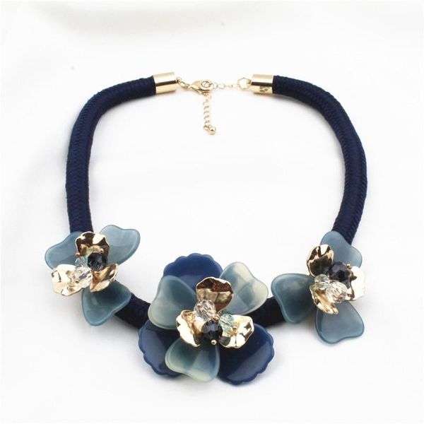 chokers fancy necklace made of acetate resin, Golden;silver