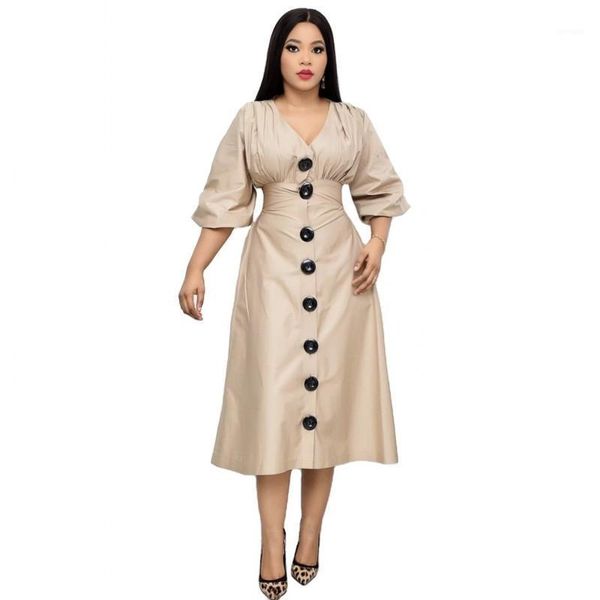 african office lady dress for women v neck a line dress with buttons 2021 new arrival elegant bazin african party vestidos robes1, Red
african office lady dress for women v neck a line dress with buttons 2021 new arrival elegant bazin african party vestidos robes1, Red