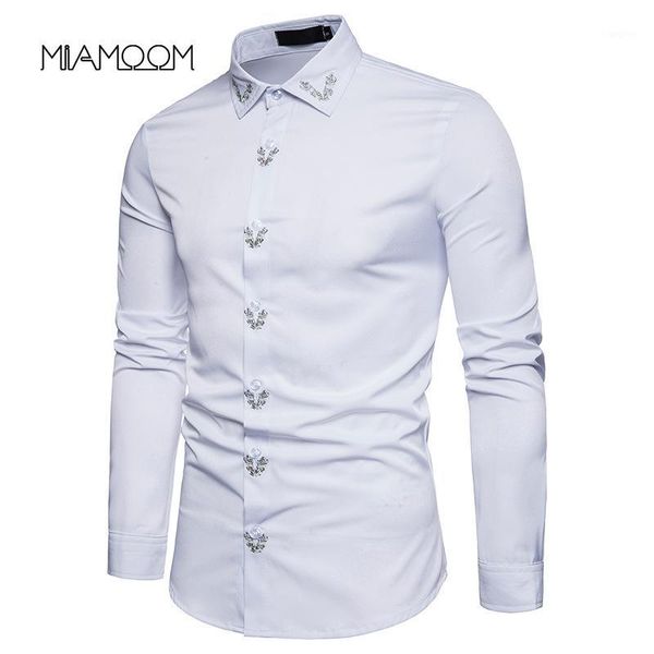 miamoom men spring and autumn printing shirt men's embroidered long sleeve shirts camisa masculina streetwear1, White;black
miamoom men spring and autumn printing shirt men's embroidered long sleeve shirts camisa masculina streetwear1, White;black