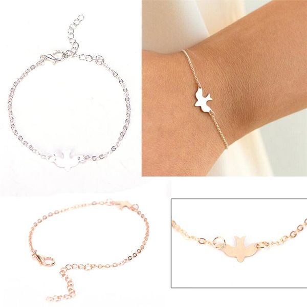 link, chain tiny peace dove bracelet soar flying birds little cute swallow bird bracelets, Black
link, chain tiny peace dove bracelet soar flying birds little cute swallow bird bracelets, Black