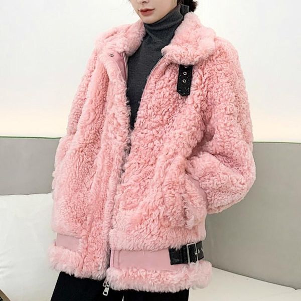 natural real fur coat female genuine leather jacket winter sheepskin coat women clothes 2020 pink double-faced fur zt41431, Black
natural real fur coat female genuine leather jacket winter sheepskin coat women clothes 2020 pink double-faced fur zt41431, Black