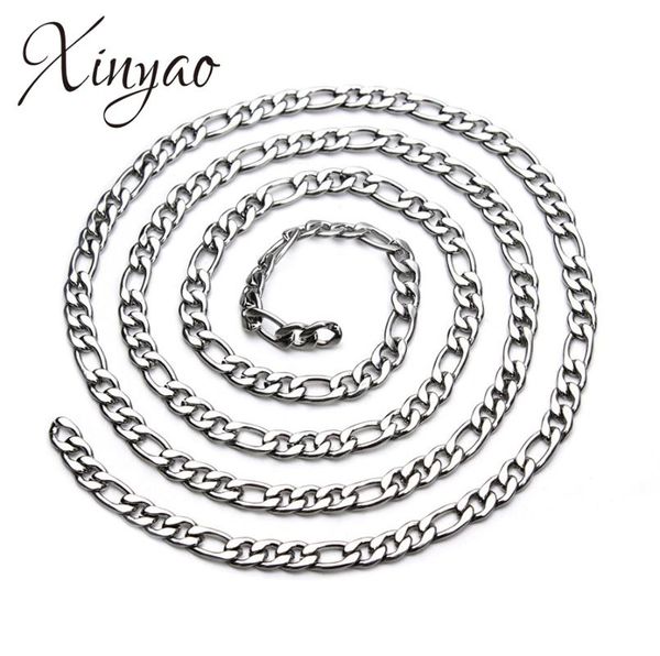 xinyao 5m/lot 3 4 5mm men necklace stainless steel cuban link chain silver tone rolo link chain necklace women fashion jewelry
xinyao 5m/lot 3 4 5mm men necklace stainless steel cuban link chain silver tone rolo link chain necklace women fashion jewelry