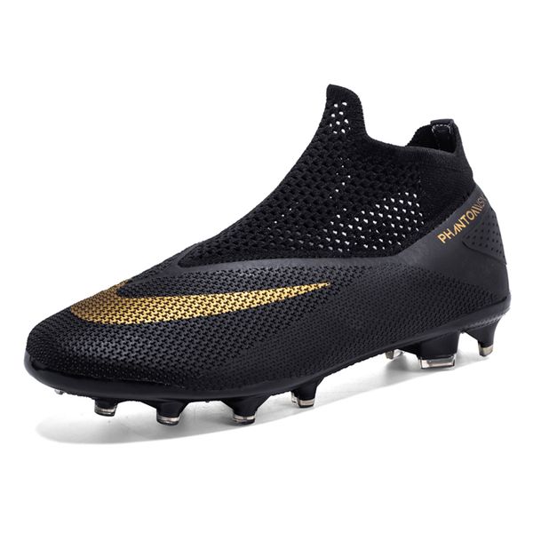 tf/fg outdoor men boys soccer shoes big size 47 football boots high ankle kids cleats training sport sneakers 2020, Black
tf/fg outdoor men boys soccer shoes big size 47 football boots high ankle kids cleats training sport sneakers 2020, Black