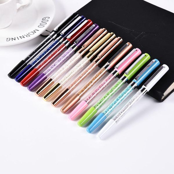 5pieces/lot beautiful metal gel pen crystal drill diamond pen learn office writing gel pens gift pen school office supplies stationery 0.5mm
5pieces/lot beautiful metal gel pen crystal drill diamond pen learn office writing gel pens gift pen school office supplies stationery 0.5mm