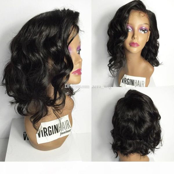 glueless virgin brazilian wavy short cut human hair lace front wigs full lace wigs for black women bob style wig, Black;brown
glueless virgin brazilian wavy short cut human hair lace front wigs full lace wigs for black women bob style wig, Black;brown