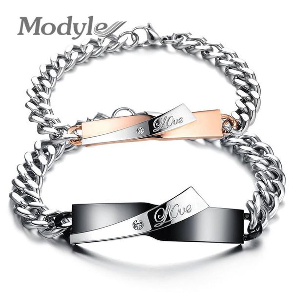 modyle 2020 new fashion couple bracelets stainless steel bracelets for women men jewelry named bracelet, Black
modyle 2020 new fashion couple bracelets stainless steel bracelets for women men jewelry named bracelet, Black