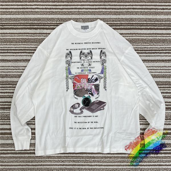 long sleeve t shirt men women 1 tees loose t-shirt, White;black