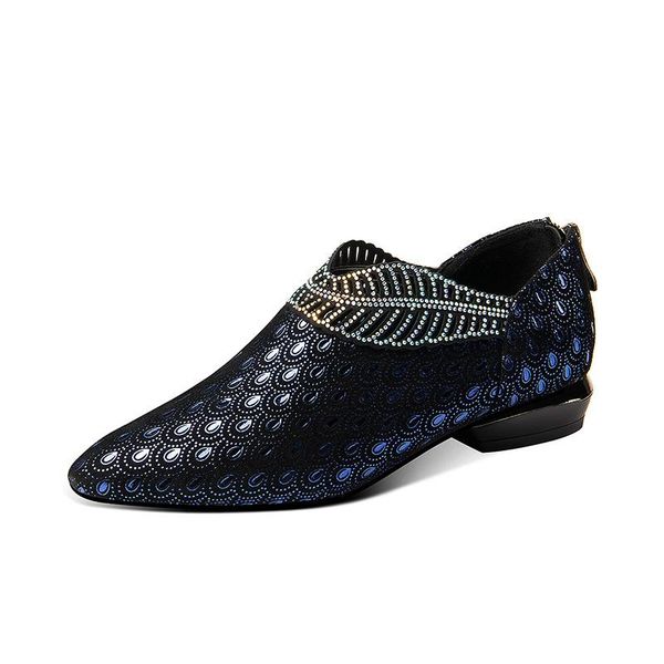 wedges shoes for women flat shoes leather deep mouth pointed fashion elegant rhinestone plus size women, Black
wedges shoes for women flat shoes leather deep mouth pointed fashion elegant rhinestone plus size women, Black