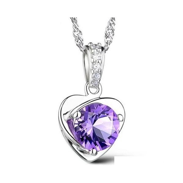 chinese occident style 925 sterling silver necklace love charm floating locket white/purple austrian crystal pendant necklaces bngoe
chinese occident style 925 sterling silver necklace love charm floating locket white/purple austrian crystal pendant necklaces bngoe