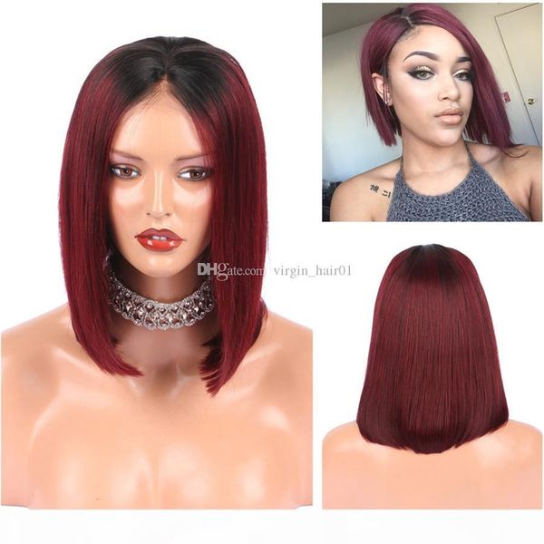 1b 99j ombre human hair wig brazilian virgin hair front lace wig unprocess remy hair two tone burgundy straight ombre lace wig, Black;brown
1b 99j ombre human hair wig brazilian virgin hair front lace wig unprocess remy hair two tone burgundy straight ombre lace wig, Black;brown