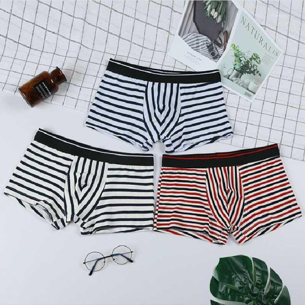 underpants striped business men's underwear cotton boxer briefs, fashionable low waist young underwear1, Black;white
underpants striped business men's underwear cotton boxer briefs, fashionable low waist young underwear1, Black;white