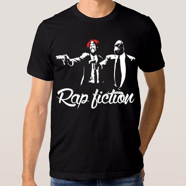 2pac shakur and biggie rap fiction t-shirt new cotton tee s-3xl t shirts man clothing tee sport hooded sweatshirt hoodie