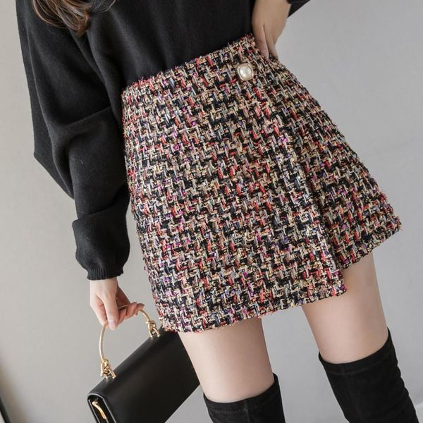 tweed skirt for women 2020 new autumn spring korean chic asymmetry high waist skirt drop shipping, Black
tweed skirt for women 2020 new autumn spring korean chic asymmetry high waist skirt drop shipping, Black