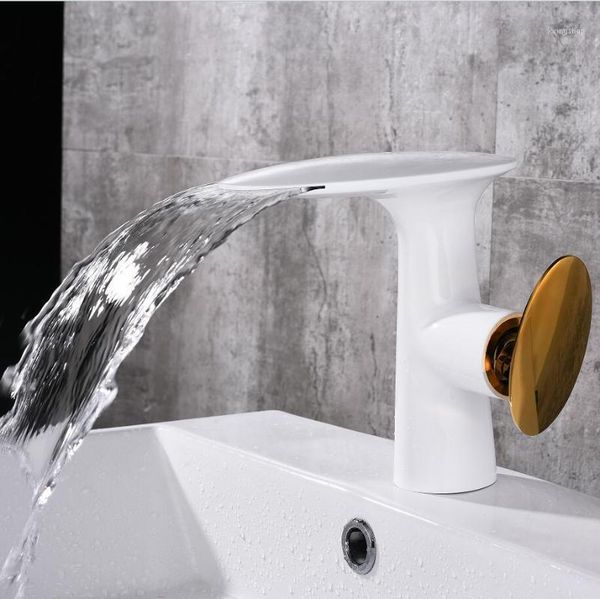 bathroom sink faucets vidric white/black basin faucet and cold brass waterfall single handle water tap1
bathroom sink faucets vidric white/black basin faucet and cold brass waterfall single handle water tap1