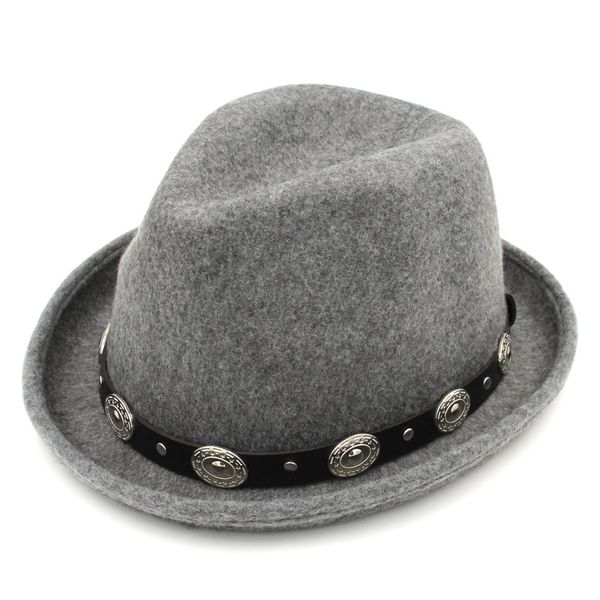 fashion men women upturn brim fedora derby gentleman hat classic trilby caps, Blue;gray
fashion men women upturn brim fedora derby gentleman hat classic trilby caps, Blue;gray
