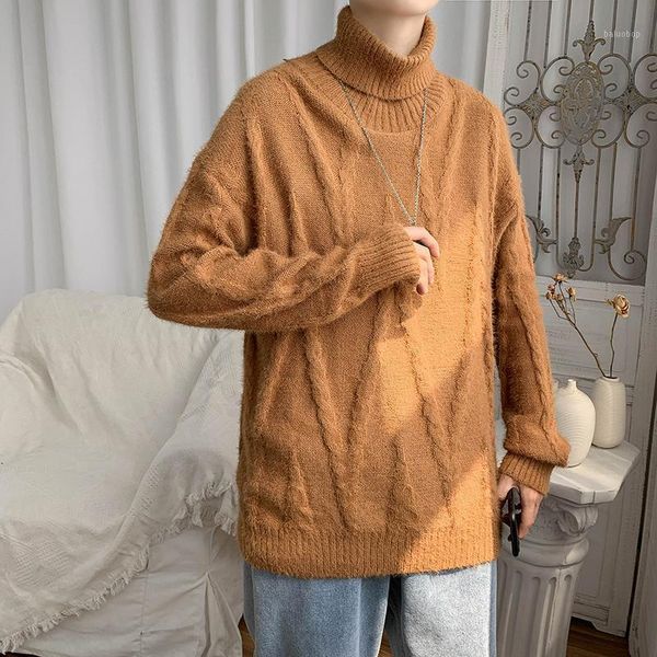 winter turtleneck sweater men's warm fashion retro casual knitted pullover men loose korean knitting sweaters men clothes -2xl1, White;black
winter turtleneck sweater men's warm fashion retro casual knitted pullover men loose korean knitting sweaters men clothes -2xl1, White;black