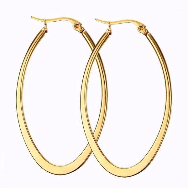 hoop & huggie simple big earrings for women black / gold rose silver color stainless steel round female jewelry gift1, Golden;silver
hoop & huggie simple big earrings for women black / gold rose silver color stainless steel round female jewelry gift1, Golden;silver