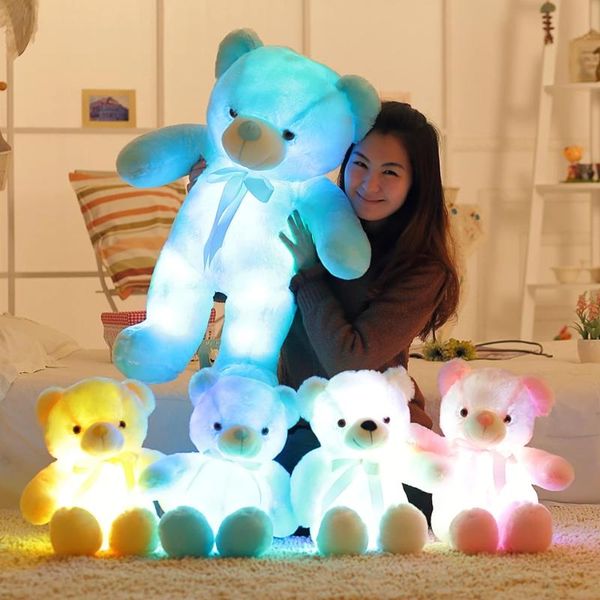 50 cm creative light up led teddy bear stuffed animal plush toy colorful glowing christmas gifts for kids pillow, White;black
50 cm creative light up led teddy bear stuffed animal plush toy colorful glowing christmas gifts for kids pillow, White;black