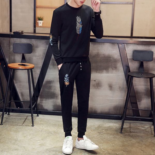2021 new embroidered men's sportwear sets tracksuit men brand clothing streetwear +pants fashion camisetas hombre 43f7, Black
2021 new embroidered men's sportwear sets tracksuit men brand clothing streetwear +pants fashion camisetas hombre 43f7, Black