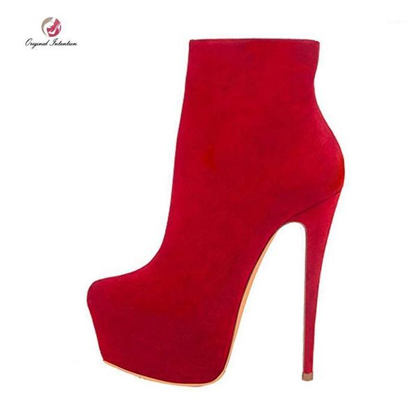 boots original intention stiletto high heels ankle women winter platform round toe flock shoes woman big size women's shoes1, Black
boots original intention stiletto high heels ankle women winter platform round toe flock shoes woman big size women's shoes1, Black