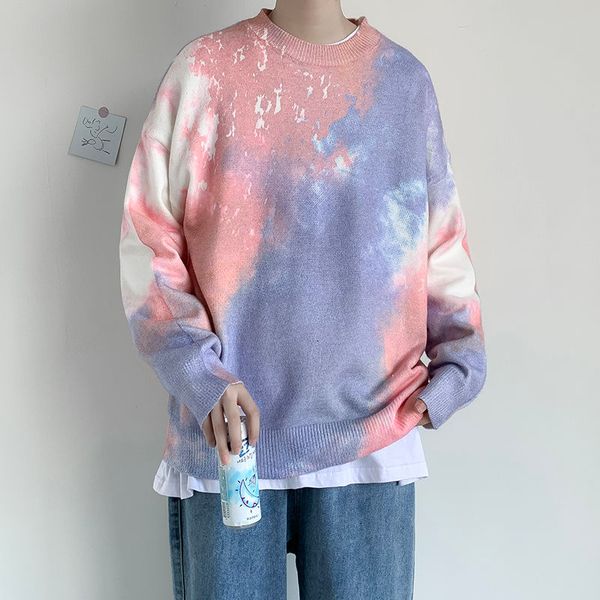 korean style tie-dye sweater men's warmfashion retro casual knitted pullover men wild loose knitting sweaters mens clothes -3xl, White;black
korean style tie-dye sweater men's warmfashion retro casual knitted pullover men wild loose knitting sweaters mens clothes -3xl, White;black