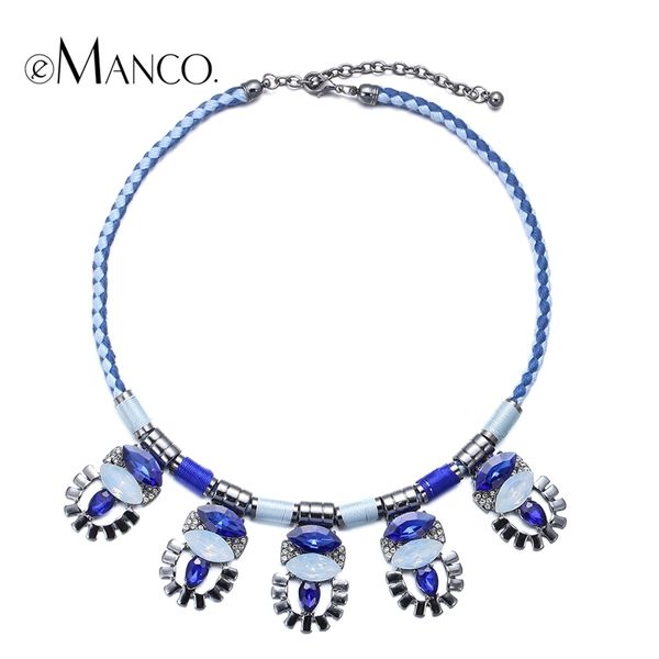 emanco handmade rope choker necklace alloy crystal bib statement weave necklaces for women geometric pendant bisuteria mujer y200323, Silver
emanco handmade rope choker necklace alloy crystal bib statement weave necklaces for women geometric pendant bisuteria mujer y200323, Silver