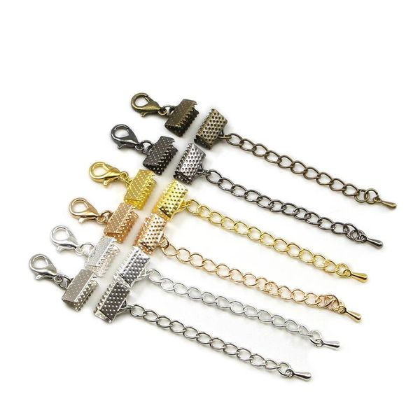 10pcs/lot ribbon leather cord end fastener clasps with chains lobster clasps connectors for bracelet diy jewelry making wmtlxy
10pcs/lot ribbon leather cord end fastener clasps with chains lobster clasps connectors for bracelet diy jewelry making wmtlxy