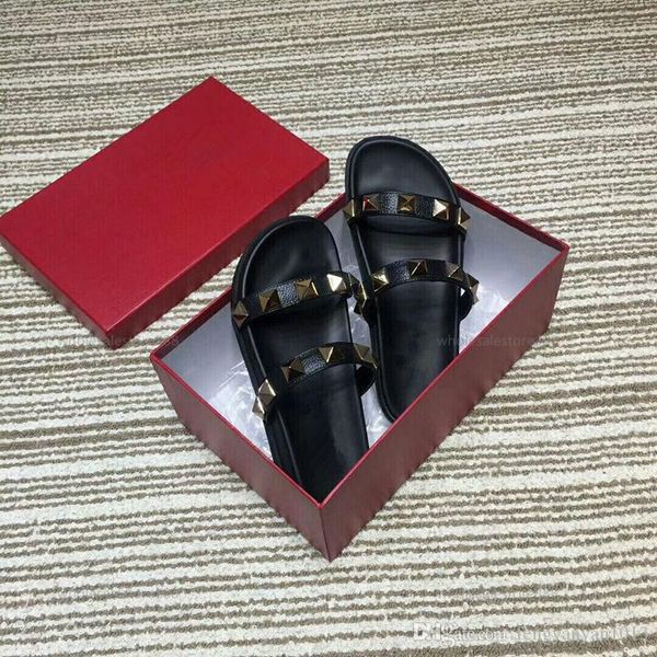 2021 lusso rivet ladies slippers early spring new summer leather slippers classic fashion progettista women's shoes, Black;red
2021 lusso rivet ladies slippers early spring new summer leather slippers classic fashion progettista women's shoes, Black;red