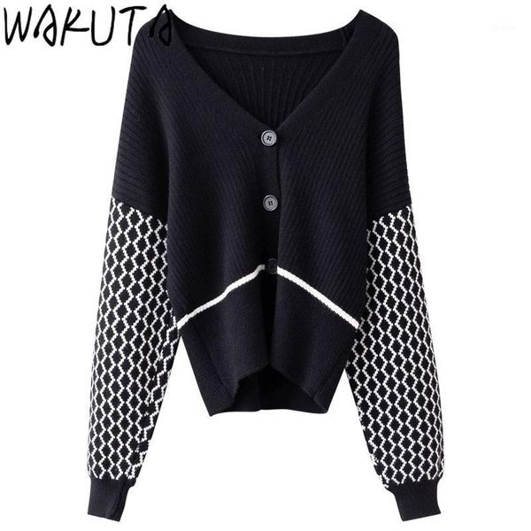 women's knits & tees wakuta women fashion elegant loose v-neck cardigans sweater fall 2021 long argyle sleeve warm chic button-up kniwe, White
women's knits & tees wakuta women fashion elegant loose v-neck cardigans sweater fall 2021 long argyle sleeve warm chic button-up kniwe, White