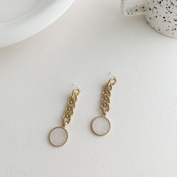 dangle & chandelier origin summer vintage cuban chain unique design circle earrings for women delicate minimalist fashion jewellery, Silver
dangle & chandelier origin summer vintage cuban chain unique design circle earrings for women delicate minimalist fashion jewellery, Silver