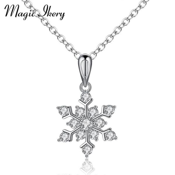 magic ikery new snowflake crystal pendant alloy necklace chain for women pendant necklace jewelry accessories mmn170, Silver
magic ikery new snowflake crystal pendant alloy necklace chain for women pendant necklace jewelry accessories mmn170, Silver