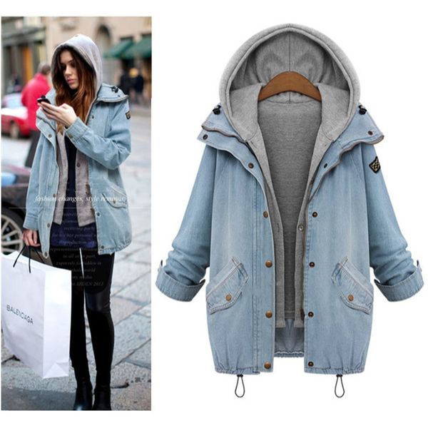 oversized denim jacket two piece hooded vest set extra warm coat with pocket size m&4xl
oversized denim jacket two piece hooded vest set extra warm coat with pocket size m&4xl