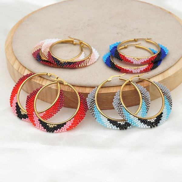 go2boho miyuki earring bohemian hoop earrings for women jewelry 2020 trendy boho handmade pendientes colorful jewellery aretes, Golden;silver
go2boho miyuki earring bohemian hoop earrings for women jewelry 2020 trendy boho handmade pendientes colorful jewellery aretes, Golden;silver